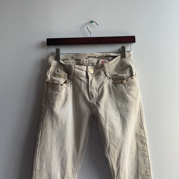 Skinny Cream Coloured Custo Pants Studded - Picture 6 of 9